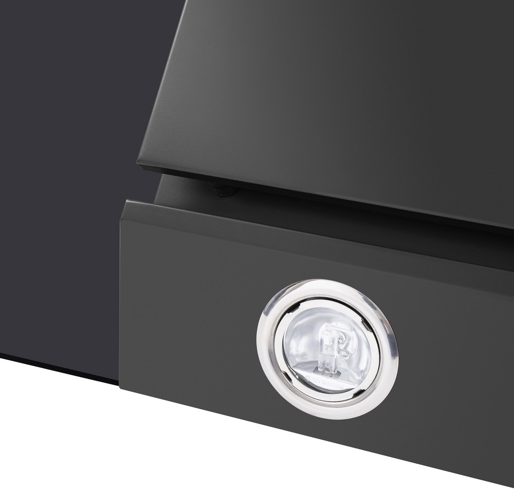 Кухонная вытяжка MAUNFELD Gloria 90 черный\черное стекло