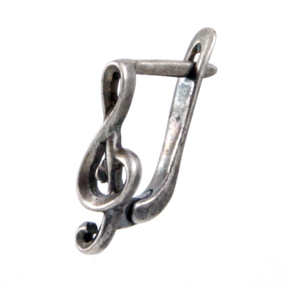 Серьга Скрипичный ключ