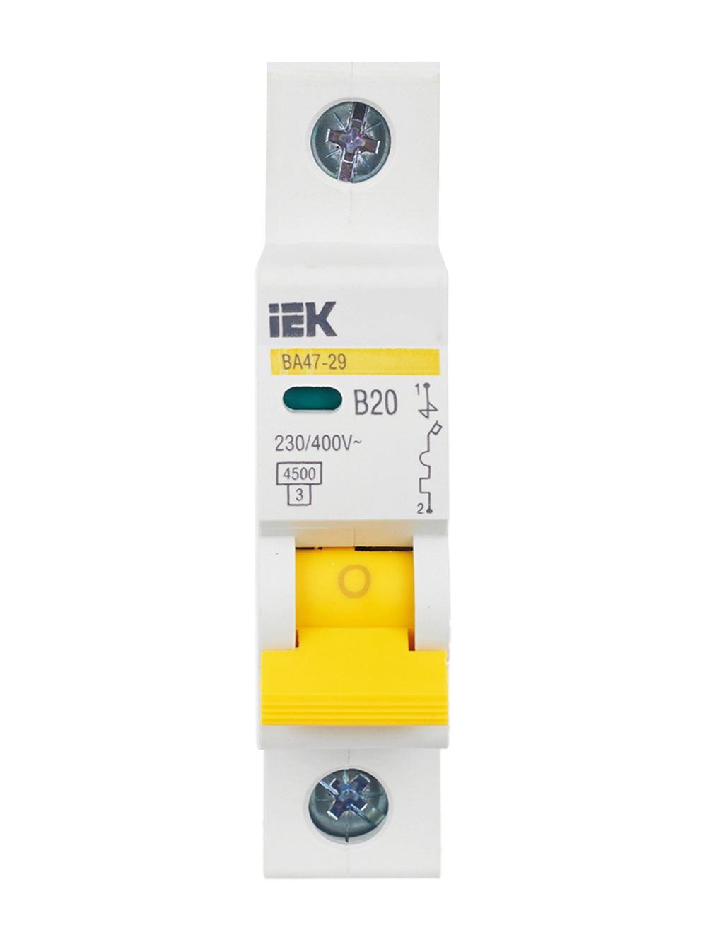 KARAT Автоматический выключатель ВА47-29 1P B 20А 4,5кА IEK