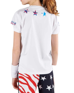 Футболка для мальчика теннисная Hydrogen Star Tech T-Shirt - белый