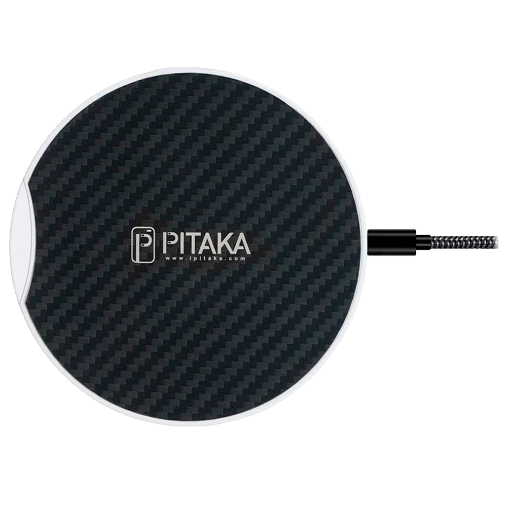 Беспроводное зарядное устройство Pitaka Qi Pad Eclipse (MP1002), Black / White (Черный / Белый)
