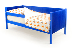 Детская кровать-тахта мягкая с бортиком Бельмарко Svogen синий