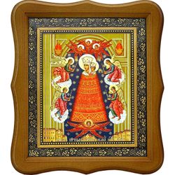 Прибавление ума (Подательница ума). Икона Божьей Матери на холсте.