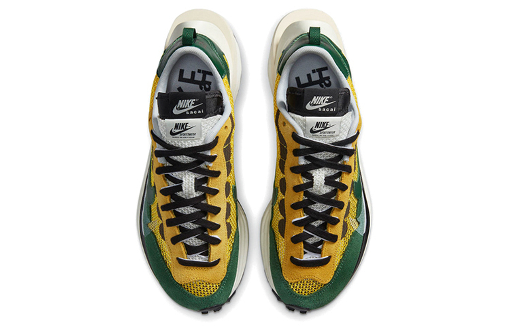 Sacai x Nike VaporWaffle tour your yellow and green