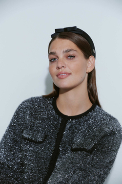 Тонкий ободок с бантом