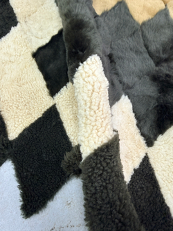 Покрывало меховое ковер из шкуры овчины