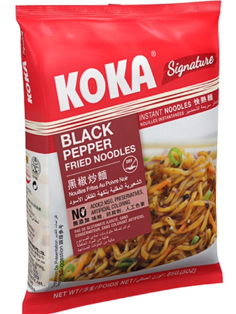 Лапша KOKA Signature с чёрным перцем 85 г 6 шт