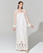 Кардиган с вышивкой ручной работы жемчугом Swarovski