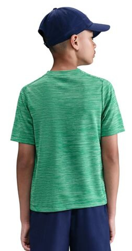 Детская теннисная футболка Nike Boys Multi Dri-FIT Short-Sleeve - stadium green/pure/white