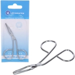 Пинцет - ножницы для бровей из нержавеющей стали на блистере «Ultramarine - Bon Kapriz», цвет металл, 8,5*5,3см