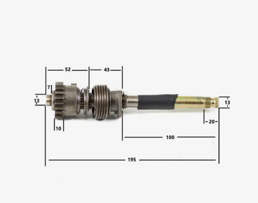 Вал кикстартера в сборе 154FMI 125см3 X-tech