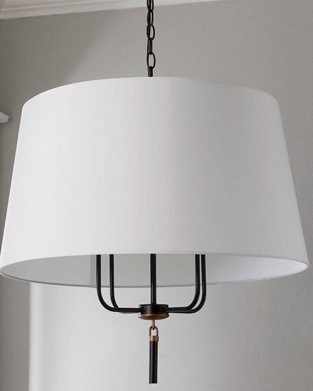 Люстра “Аврора” с чёрным металлическим акцентом