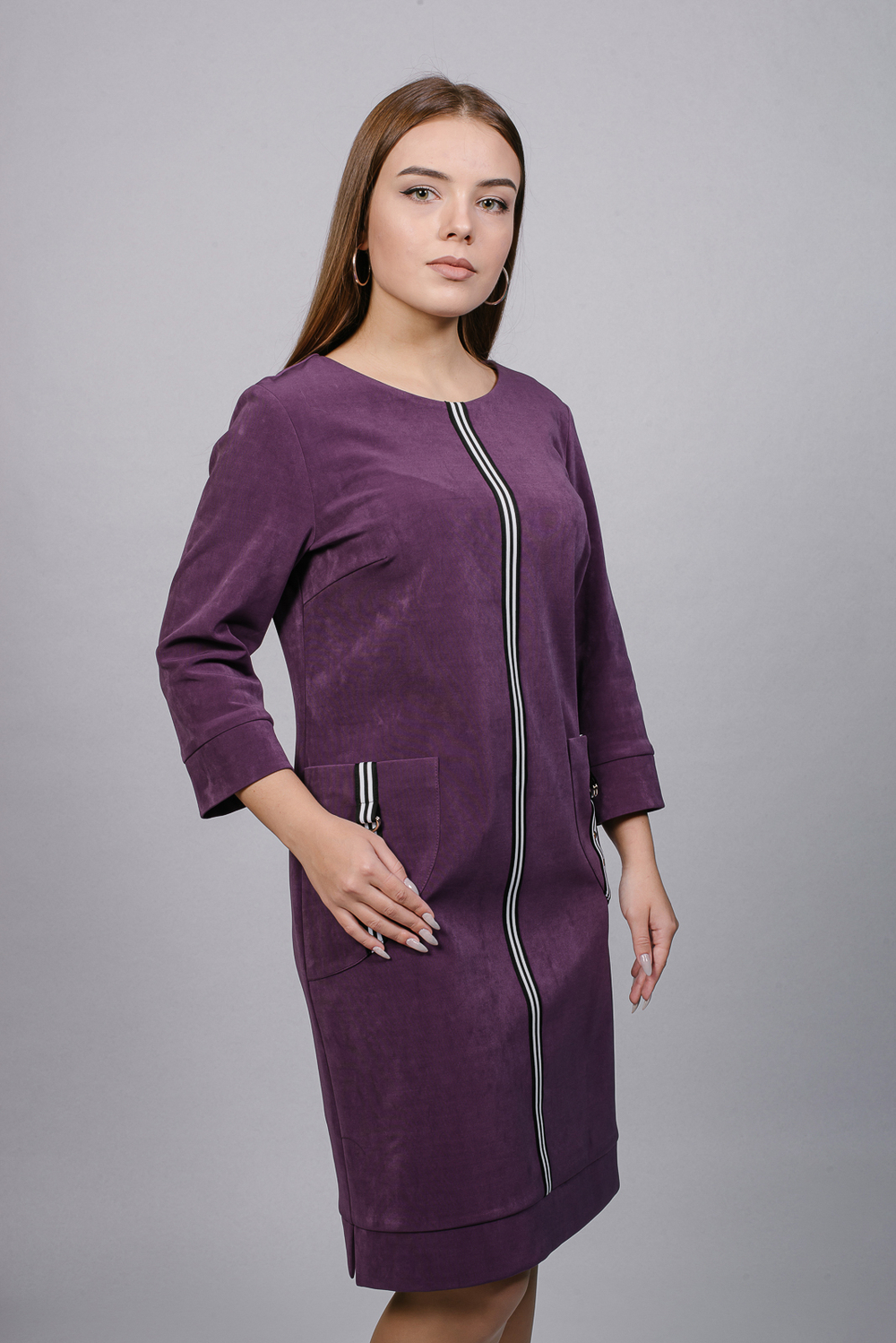 Платье женское 2715АП, слива #76С052715АП