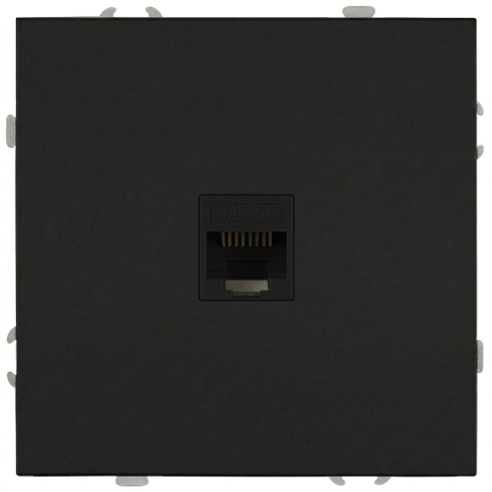 Розетка ЭРА Galaxy 15-3107-05 информационная RJ45 IP20 антрацит | Эра Galaxy
