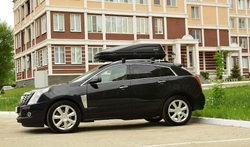 Автобокс PT Group  ACTIVE M (450 л) 187х88х44 чёрный с двусторонним открыванием