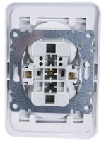 Двойная розетка без заземления, белая Makel Mimoza 12017