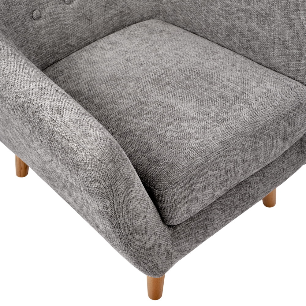 Кресло Picasso серый, шенилл