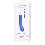 Двусторонний фиолетовый вибратор 21,6см с клиторальным стимулятором и управлением через приложение Lovense Hyphy Smart Vibrator Purple LE-15