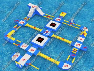 Коммерческий аквапарк «Мир волн» 30×30×4 м