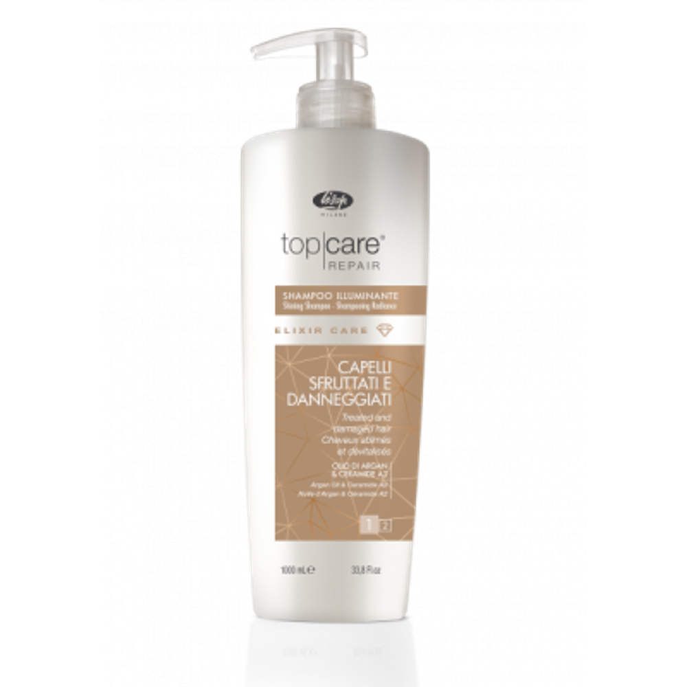 Шампунь-эликсир для восстановления и придания сияющего блеска - «Top Care Repair Elixir Care Shampoo» 1000 мл