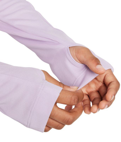 Футболка для мальчика теннисная Топ Nike Girls Dri-FIT с длинным рукавом и молнией 1/4 - кукла/белый