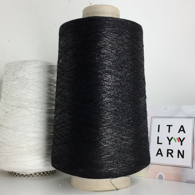 FILVI0095 - Lineapiu; 74% вискоза, 18% люрекс, 8% п/а; 4600м/100гр; col. 199970 Nero, цвет: чёрный с чёрным глянцевым люрексом;