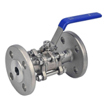 Stainless steel ball valve Elephant BV.F.Fp.T.ISO.316.180 580 psi, SS316, full port, flanged connection, with ISO 5211 mounting pad