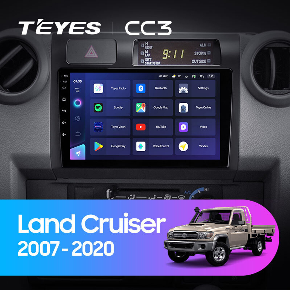 Teyes CC3 9" для Toyota Land Cruiser 70 2007-2020