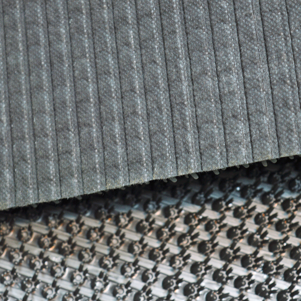 Коврик 60*90см "Травка" щетинистое покрытие, серый