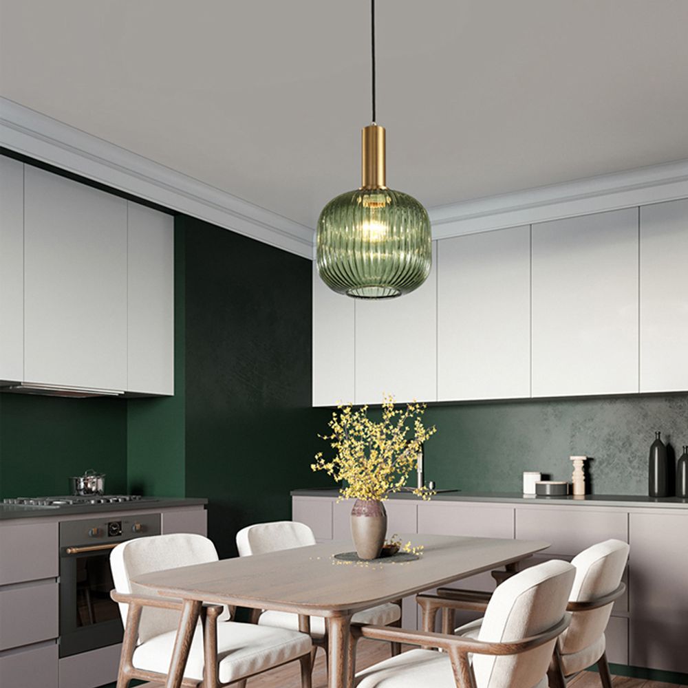Подвесной светильник Ferm Living chinese lantern A Brass / Green