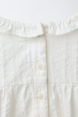 ZARA БОДИ С ВЫШИВКОЙ ВАЙНИКА, ЭКРЮ