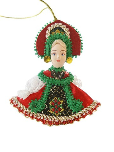 Кукла-подвеска Девочка в сарафанчике