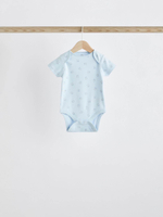 Боди с коротким рукавом для малышей Next K79-655, 7 шт., Белый, Голубой