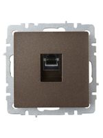 BRITE Розетка компьютерная RJ45 кат.6 РК11-БрТБ темная бронза IEK