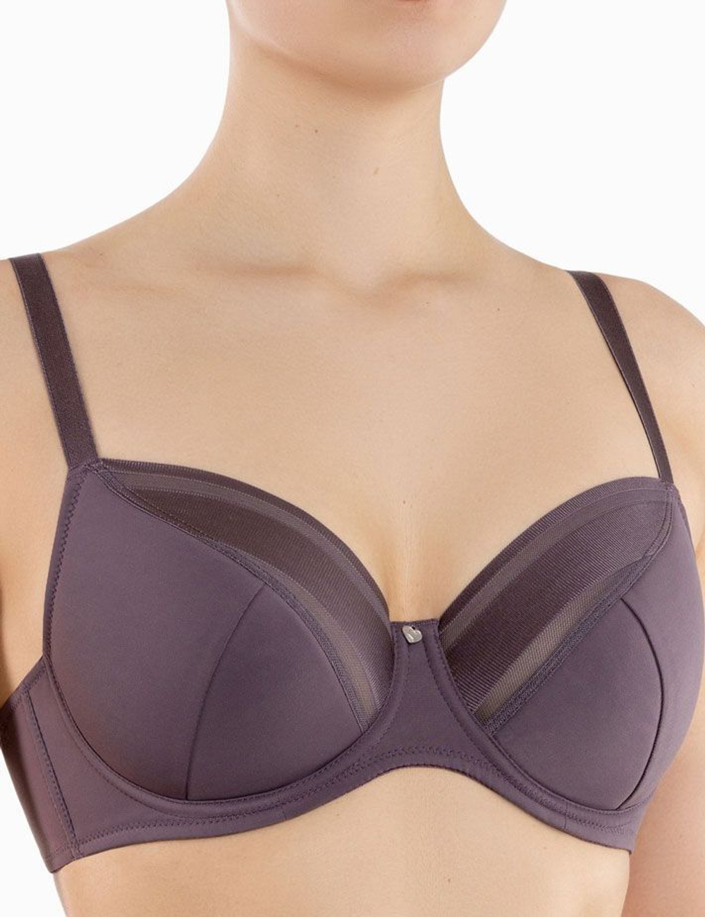 Бюстгальтер с чашкой на тонком поролоне (Размер: 90E) (Цвет: пудровый)