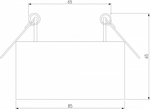 Встраиваемый светильник Elektrostandard Glam a065710
