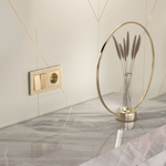 Выключатель двухклавишный (шампань)