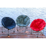 Кресло складное 82х82х72 см, Гриб, темно-серое, оксфорд, 100 кг, Green Days