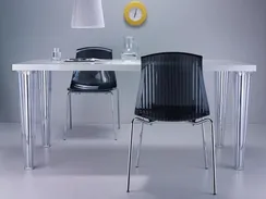 Стул Allegra прозрачный черный