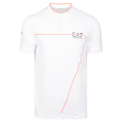 Мужское поло теннисное EA7 Man Jersey Jumper - white