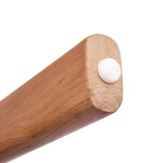 Стул полубарный Bradex Home Rich рогожка бежево-голубая с ножками цвета орех