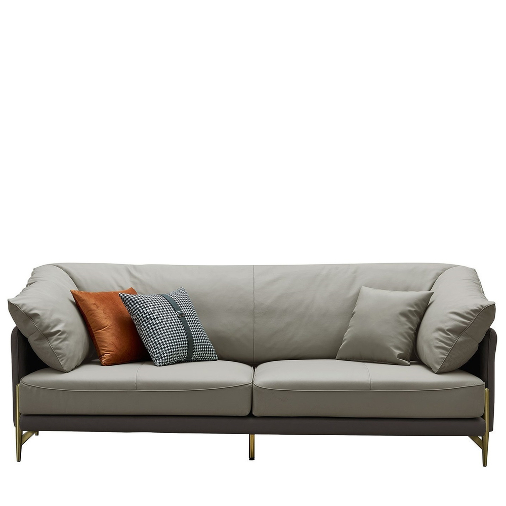 Диван ARTE NAPPA SF035 (3-х местный) серый/темно-серый #6623