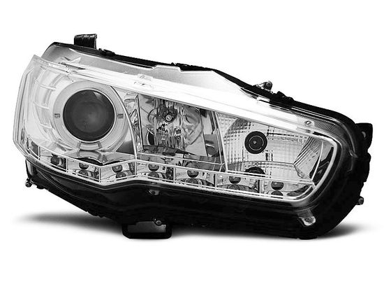 Передние фары для MITSUBISHI LANCER 08-16 DAYLIGHT CHROME