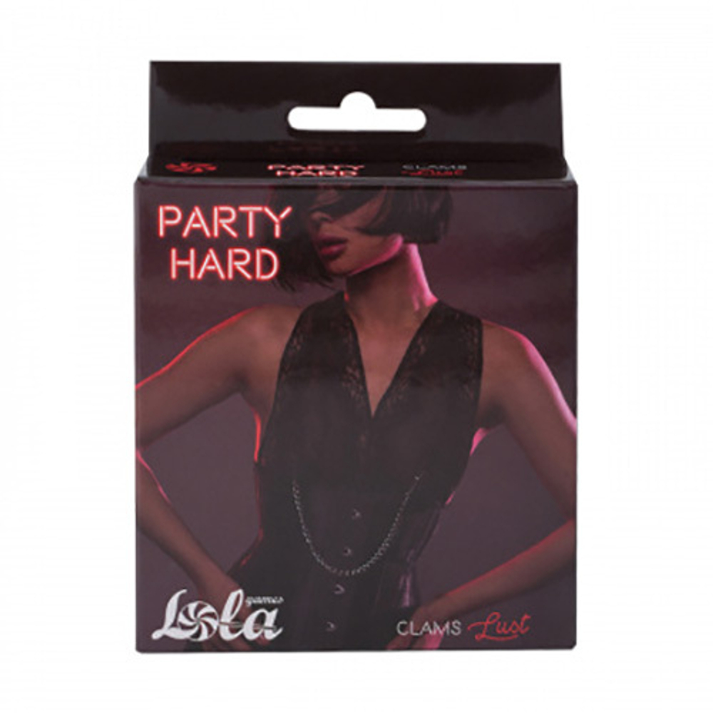 Зажимы на соски с цепочкой Lola Games Clamps Party Hard Lust 1138-01lola