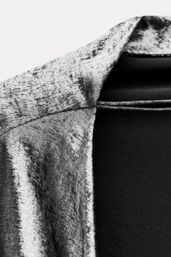 ZARA ТОП ИЗ ТКАНИ С МЕТАЛЛИЧЕСКИМ БЛЕСКОМ — ZW COLLECTION, СЕРЕБРИСТЫЙ