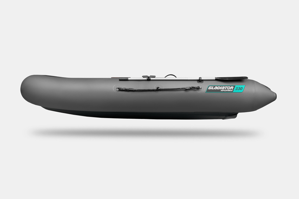 Надувная лодка GLADIATOR E330SL тёмно-серый