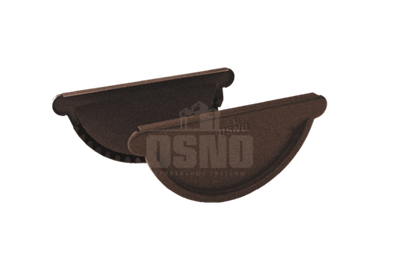 Заглушка желоба 125*90мм OSNO 8017 Мат