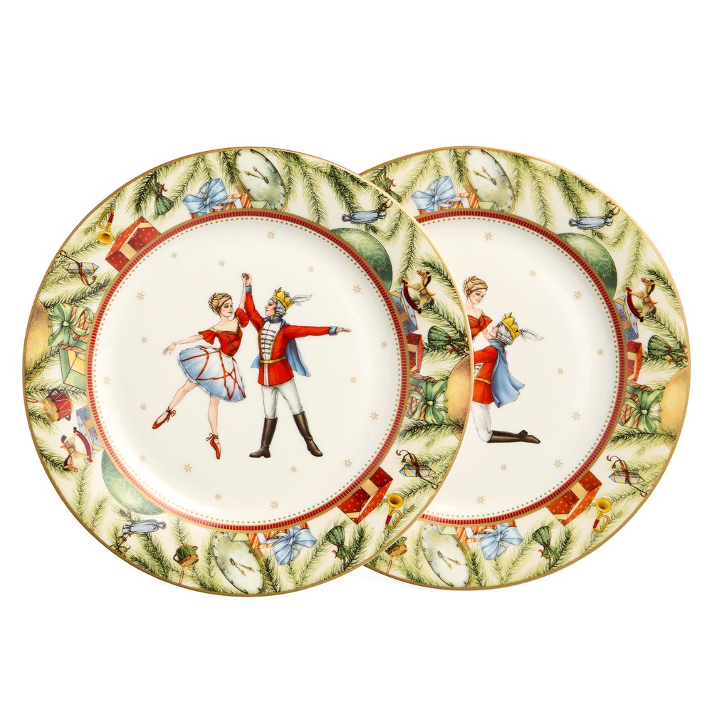 НАБОР ТАРЕЛОК ЗАКУСОЧНЫХ LEFARD "ЩЕЛКУНЧИК" 4 ШТ. 20,5 СМ (КОР=6НАБ.)