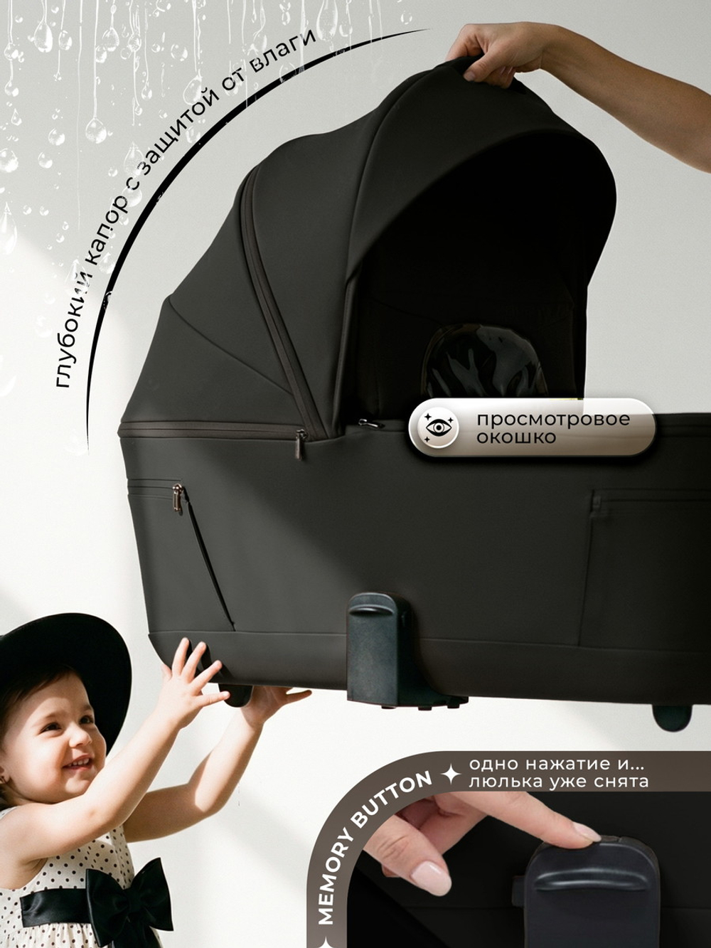 Коляска 3 в 1 Sweet Baby SBL Elegante Therma Colore + автокресло Premier Black Black
