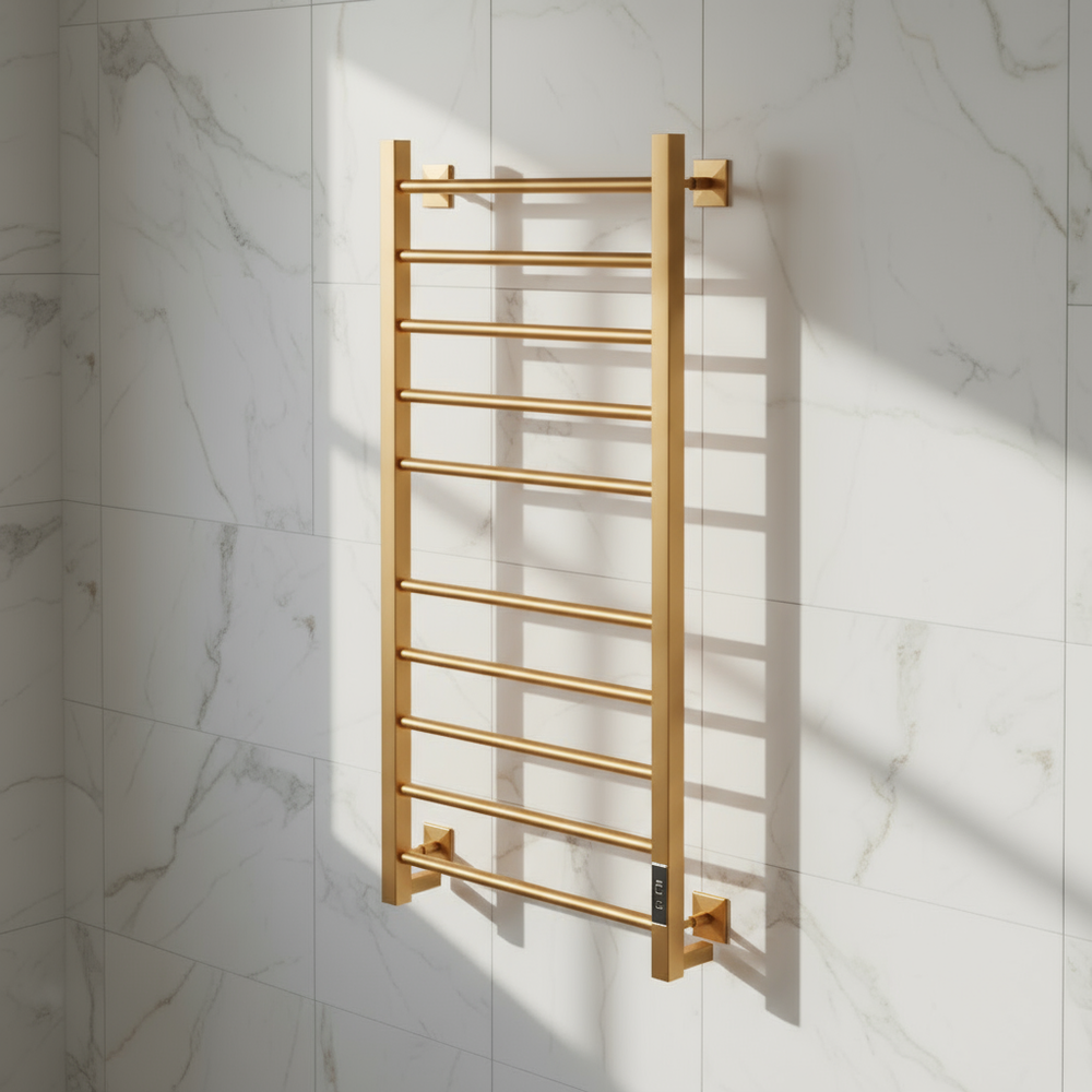 Полотенцесушитель электрический с/т Comfysan Юнико-К (Unico-K) EC-10 100/50, Матовое золото/МАТ ГОЛД